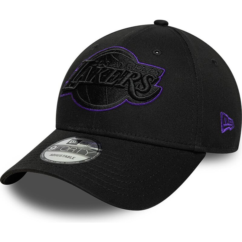 siltovka-zaoblena-cierna-nastavitelny-9forty-outline-los-angeles-lakers-nba-new-era