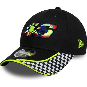 Šiltovka zaoblená čierna nastaviteľný 9FORTY M-Crown Check Valentino Rossi VR46 MotoGP New Era
