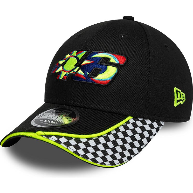 siltovka-zaoblena-cierna-nastavitelny-9forty-m-crown-check-valentino-rossi-vr46-motogp-new-era