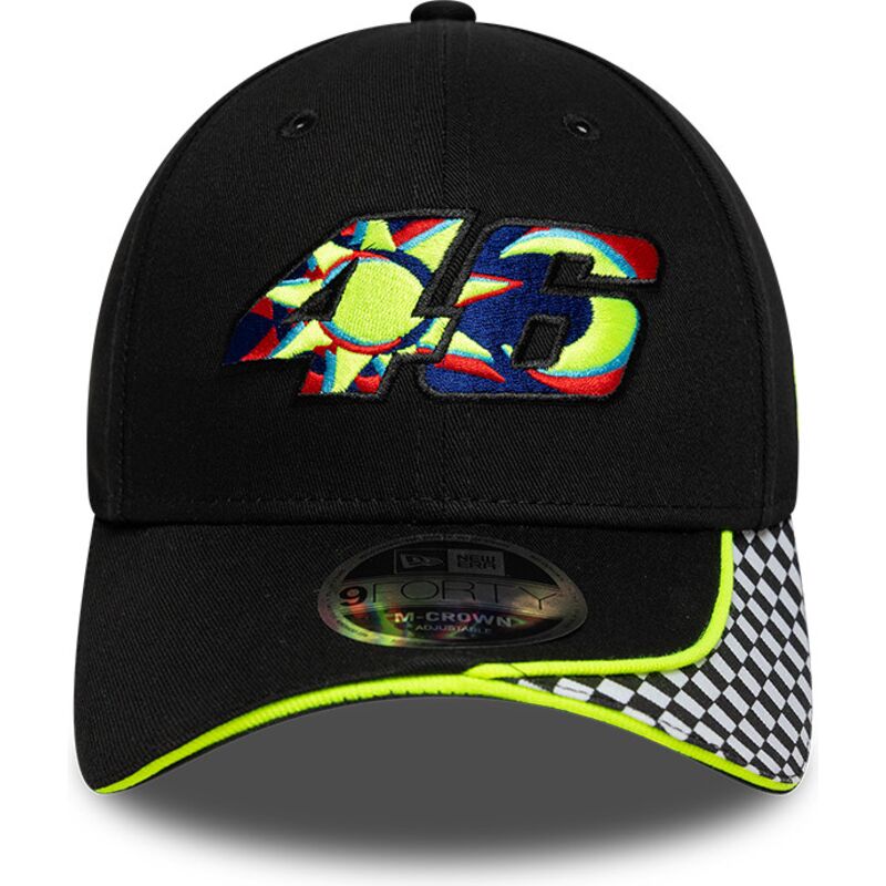 siltovka-zaoblena-cierna-nastavitelny-9forty-m-crown-check-valentino-rossi-vr46-motogp-new-era
