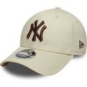 siltovka-zaoblena-bezova-snapback-9forty-m-crown-new-york-yankees-mlb-new-era