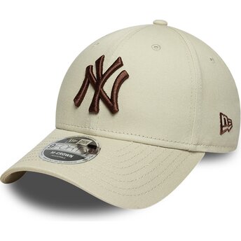 Šiltovka zaoblená béžová snapback 9FORTY M-Crown New York Yankees MLB New Era