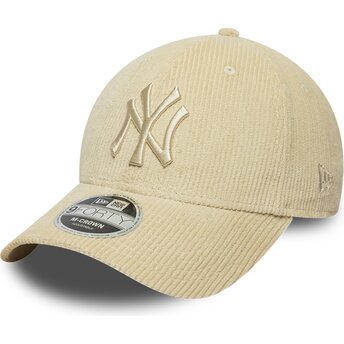 Šiltovka zaoblená béžová nastaviteľný 9FORTY M-Crown Cord New York Yankees MLB New Era