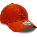siltovka-zaoblena-oranzova-nastavitelny-9forty-m-crown-cord-los-angeles-dodgers-mlb-new-era
