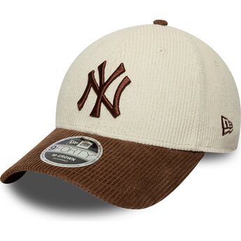 Šiltovka zaoblená hnedá nastaviteľný 9FORTY M-Crown Cord New York Yankees MLB New Era