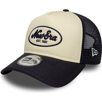 Šiltovka zaoblená tmavomodrá snapback A Frame Oval Foam Patch New Era