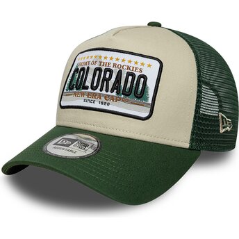 Šiltovka zaoblená zelená snapback A Frame License Plate Colorado New Era