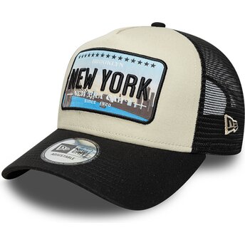 Šiltovka zaoblená čierna snapback A Frame License Plate New York New Era