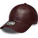 siltovka-zaoblena-hneda-snapback-9forty-m-crown-pu-diamante-new-york-yankees-mlb-new-era