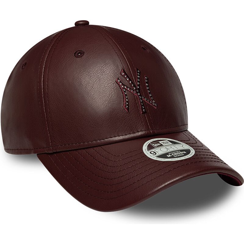 siltovka-zaoblena-hneda-snapback-9forty-m-crown-pu-diamante-new-york-yankees-mlb-new-era