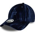 siltovka-zaoblena-tmavomodra-nastavitelny-9twenty-velour-los-angeles-dodgers-mlb-new-era
