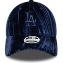 siltovka-zaoblena-tmavomodra-nastavitelny-9twenty-velour-los-angeles-dodgers-mlb-new-era