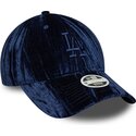 siltovka-zaoblena-tmavomodra-nastavitelny-9twenty-velour-los-angeles-dodgers-mlb-new-era