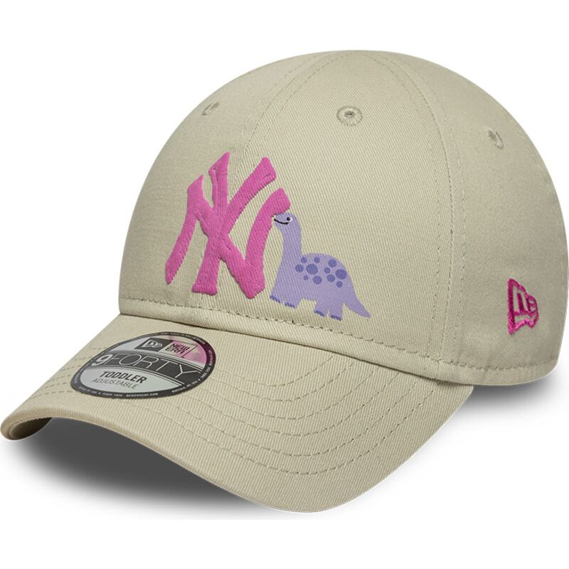 siltovka-zaoblena-bezova-nastavitelny-pre-deti-rosa-9forty-dino-icon-new-york-yankees-mlb-new-era