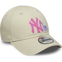 siltovka-zaoblena-bezova-nastavitelny-pre-deti-rosa-9forty-dino-icon-new-york-yankees-mlb-new-era