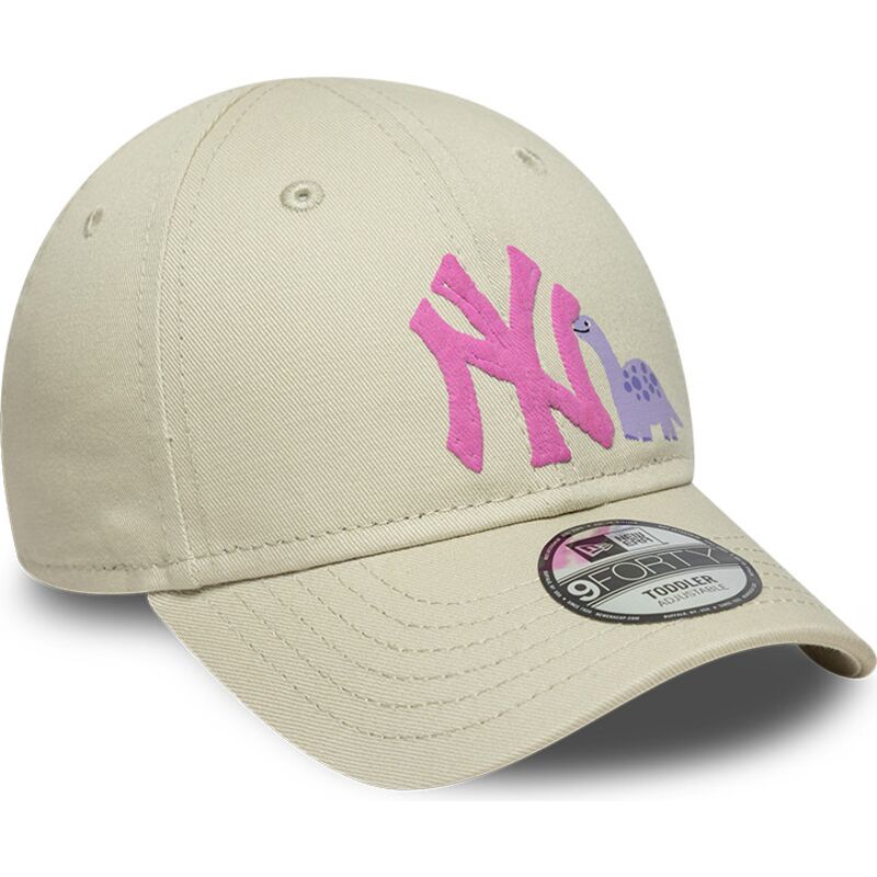 siltovka-zaoblena-bezova-nastavitelny-pre-deti-rosa-9forty-dino-icon-new-york-yankees-mlb-new-era