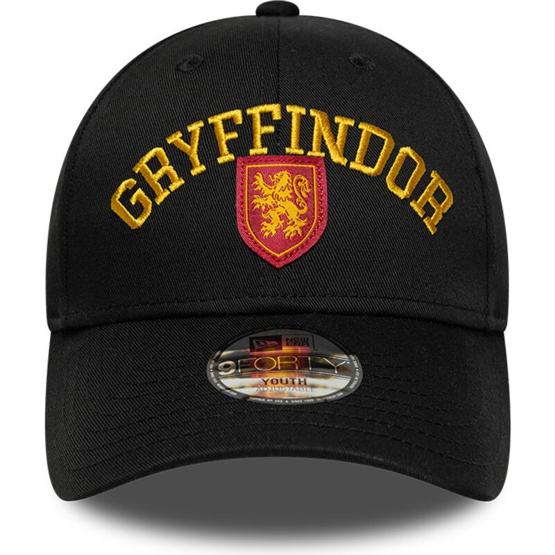 siltovka-zaoblena-cierna-snapback-pre-deti-9forty-wordmark-gryffindor-harry-potter-new-era