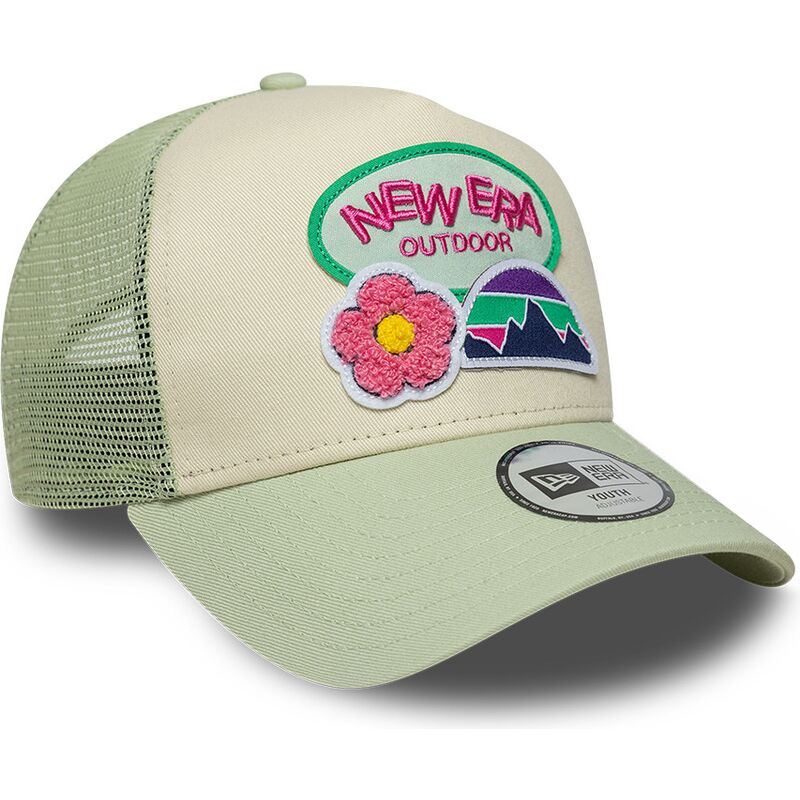 siltovka-zaoblena-zelena-snapback-pre-deti-a-frame-outdoor-new-era