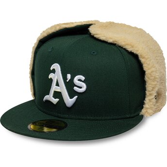 Šiltovka rovná zelená upravená 59FIFTY Dogear World Series Oakland Athletics MLB New Era