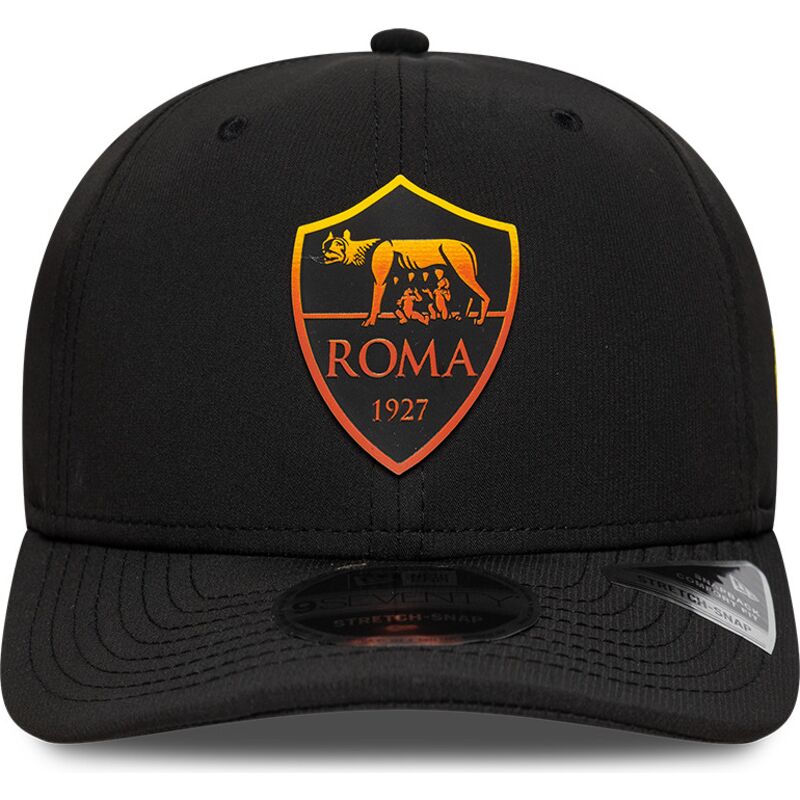 siltovka-zaoblena-cierna-snapback-9seventy-stretch-snap-repreve-associazione-sportiva-roma-serie-a-new-era