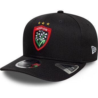 Šiltovka zaoblená čierna snapback 9SEVENTY Stretch Snap Lily Rugby Club Toulonnais French Rugby Federation FFR New Era