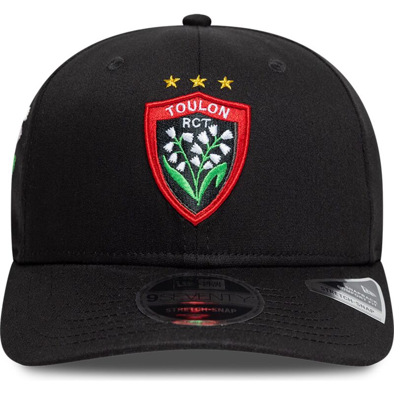 siltovka-zaoblena-cierna-snapback-9seventy-stretch-snap-lily-rugby-club-toulonnais-french-rugby-federation-ffr-new-era