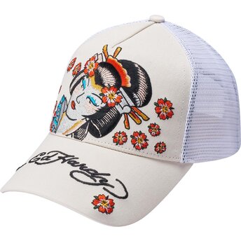 Šiltovka zaoblená béžová snapback Tokyo Geisha Ed Hardy