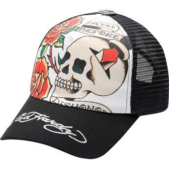 Šiltovka zaoblená čierna snapback Before Dishonor Ed Hardy