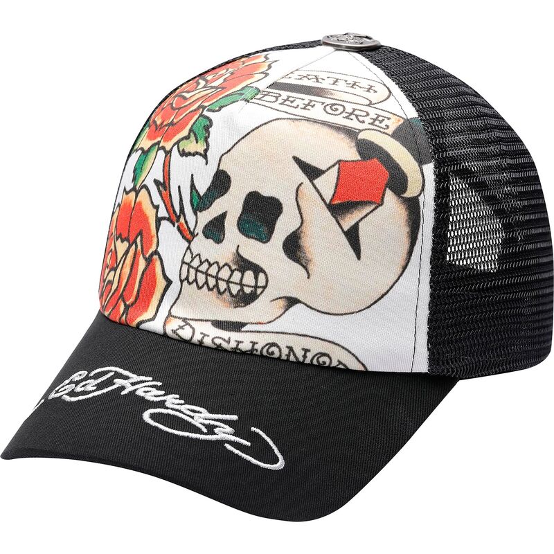 siltovka-zaoblena-cierna-snapback-before-dishonor-ed-hardy