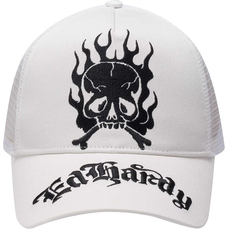 siltovka-zaoblena-biely-snapback-gothic-skull-in-flames-ed-hardy