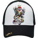 siltovka-zaoblena-cierna-snapback-nyc-ed-hardy