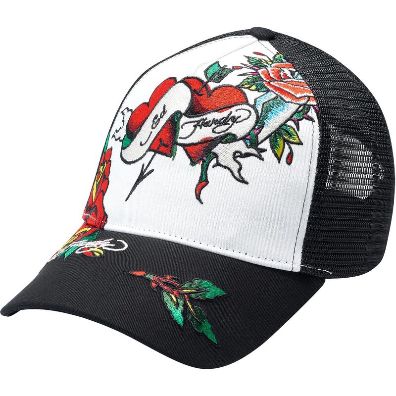 siltovka-zaoblena-cierna-snapback-love-ed-ed-hardy
