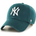 siltovka-zaoblena-zelena-nastavitelny-clean-up-no-loop-label-pacific-green-new-york-yankees-mlb-47-brand