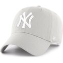 siltovka-zaoblena-siva-nastavitelny-clean-up-no-loop-label-new-york-yankees-mlb-47-brand