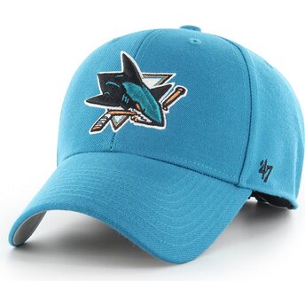 Šiltovka zaoblená modrá nastaviteľný MVP Dark Teal San Jose Sharks NHL 47 Brand