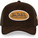 siltovka-zaoblena-hneda-snapback-fur14-von-dutch