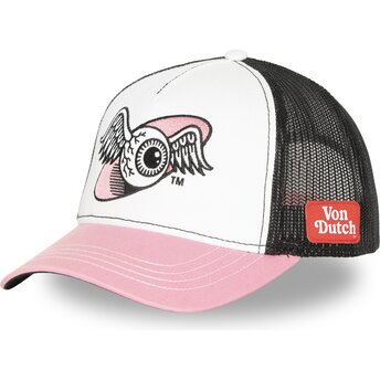 Šiltovka zaoblená ružová snapback OEIL Von Dutch