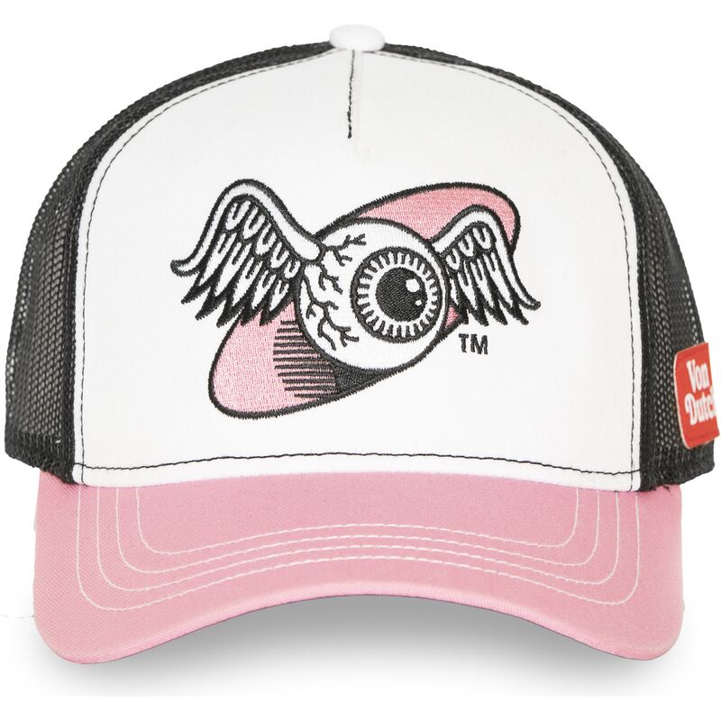 siltovka-zaoblena-ruzova-snapback-oeil-von-dutch