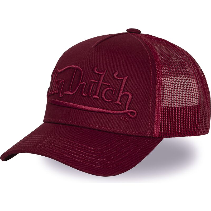 siltovka-zaoblena-cervena-snapback-emb07-von-dutch