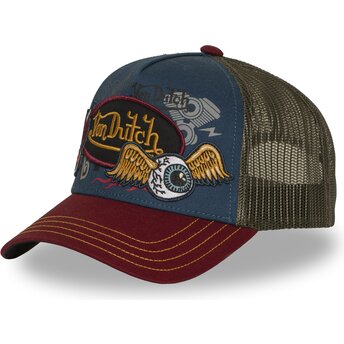 Šiltovka zaoblená viacfarebná snapback PATCHES20 Von Dutch