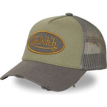 Šiltovka zaoblená zelená snapback USED 15 Von Dutch