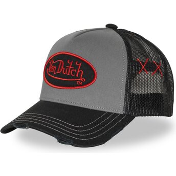 Šiltovka zaoblená sivá snapback USED 17 Von Dutch