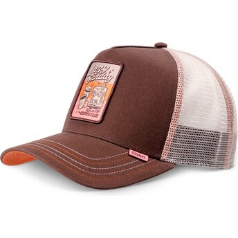 Šiltovka zaoblená hnedá snapback HFT LSCC Funky Patch Djinns