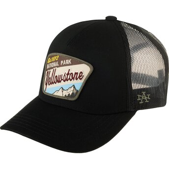 Šiltovka zaoblená čierna snapback Valin Yellowstone National Park American Needle