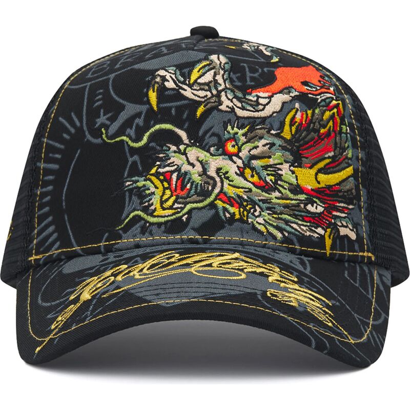 siltovka-zaoblena-cierna-snapback-crawling-ed-hardy