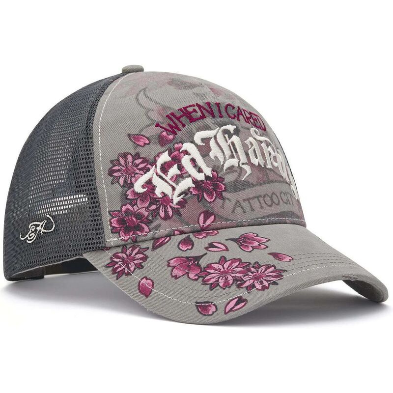 siltovka-zaoblena-siva-snapback-floral-tattoo-city-vintage-wash-ed-hardy siltovka-zaoblena-siva-snapback-floral-tattoo-city-vintage-wash-ed-hardy