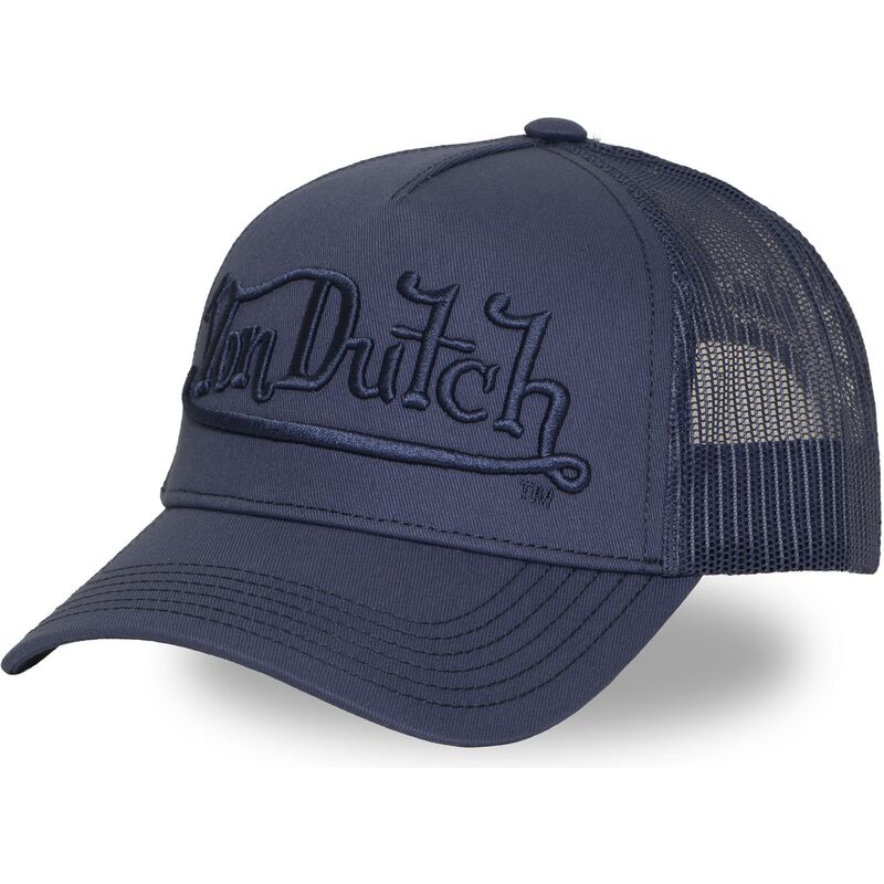 siltovka-zaoblena-tmavomodra-snapback-emb09-von-dutch