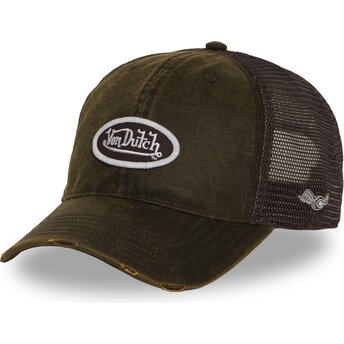 Šiltovka zaoblená hnedá snapback MAC17 Von Dutch