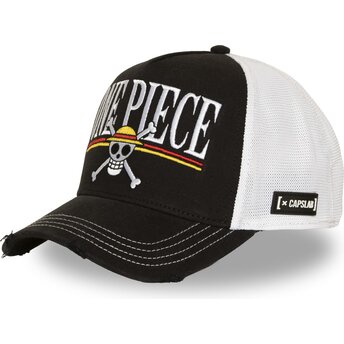 Šiltovka zaoblená čierna snapback OP8 Slamkový klobúk piráti One Piece Capslab