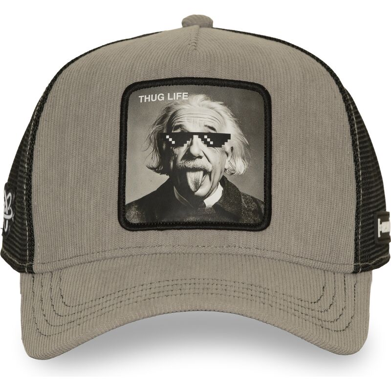 siltovka-zaoblena-siva-snapback-thug-life-art1-thug-albert-einstein-celebrity-capslab